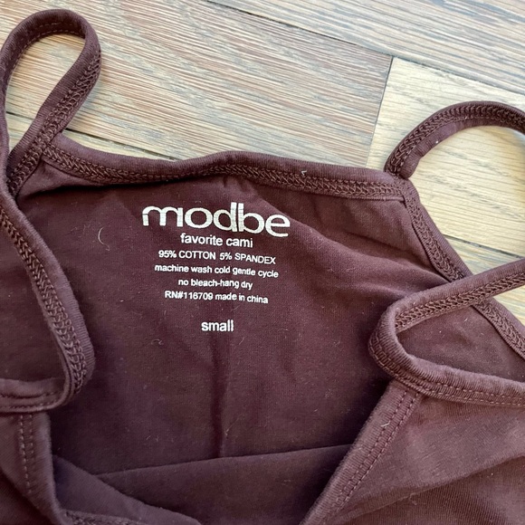 Modbe Brown Favorite Cami. Size Small. - Picture 2 of 3